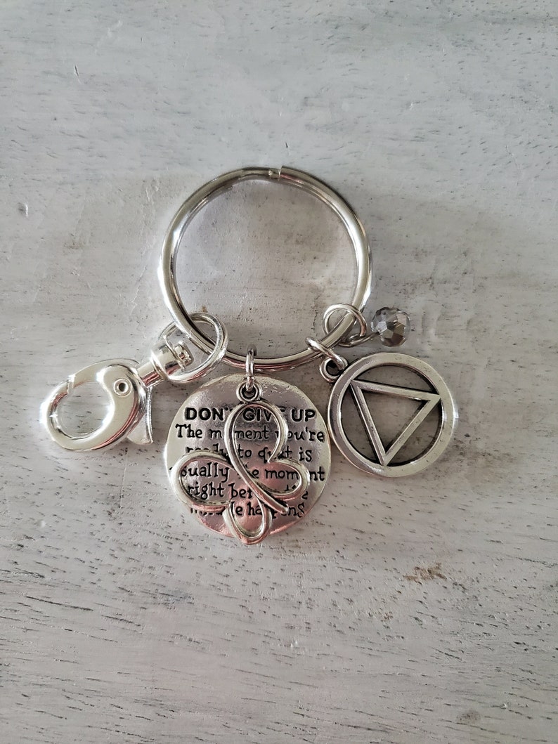Recovery Star Keychain AA Recovery Keychain: Sobriety Gift, Alcoholics Anonymous Key Fob - Etsy