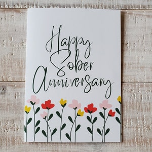 Carte Recovery, Carte AA, Anniversaire des sobres, Anniversaire des sobres, Jalon AA, Carte Sobriété, Carte-cadeau Recovery, Carte-cadeau AA, Carte 5 x 7