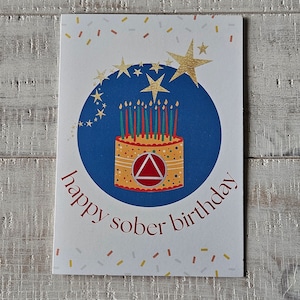 Carte Recovery, Carte AA, Anniversaire des sobres, Anniversaire des sobres, Jalon AA, Carte Sobriété, Carte-cadeau Recovery, Carte-cadeau AA, Carte 5 x 7