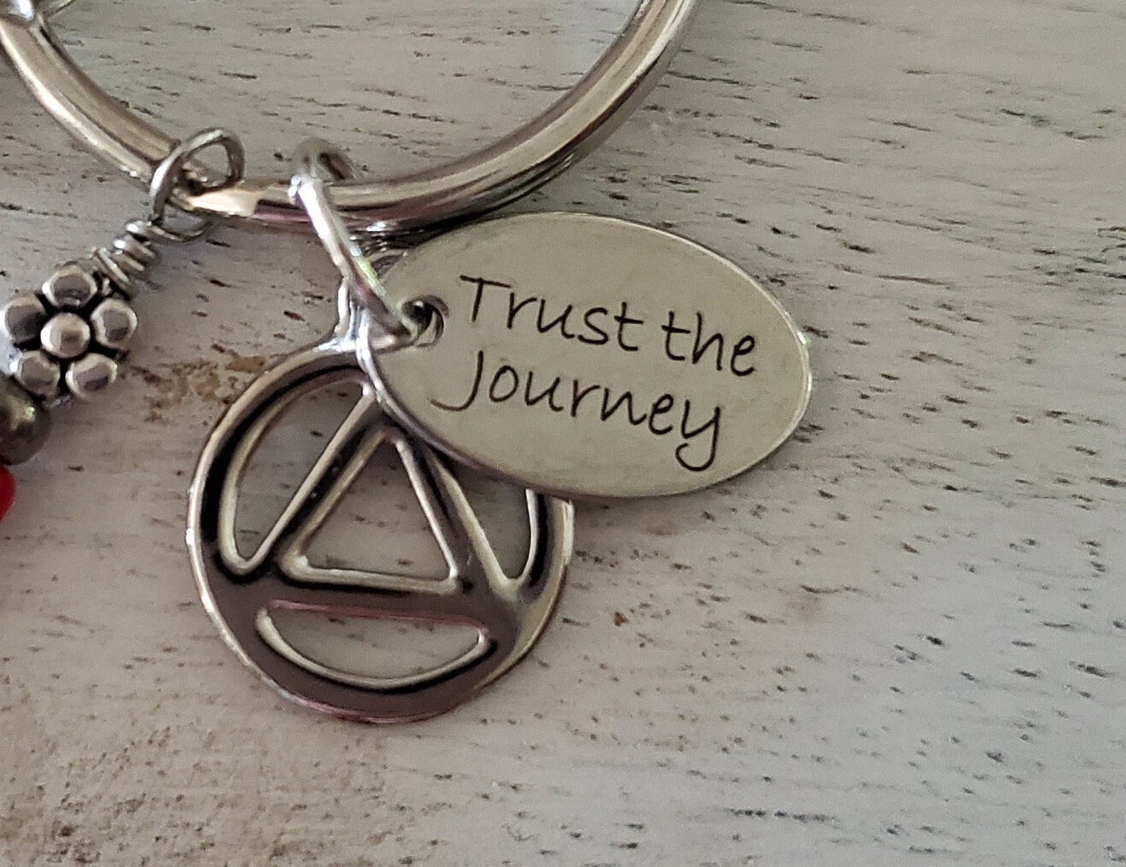 Recovery Keychains AA Recovery Keychain: Sobriety Gift, Alcoholics Anonymous Keyring - Etsy