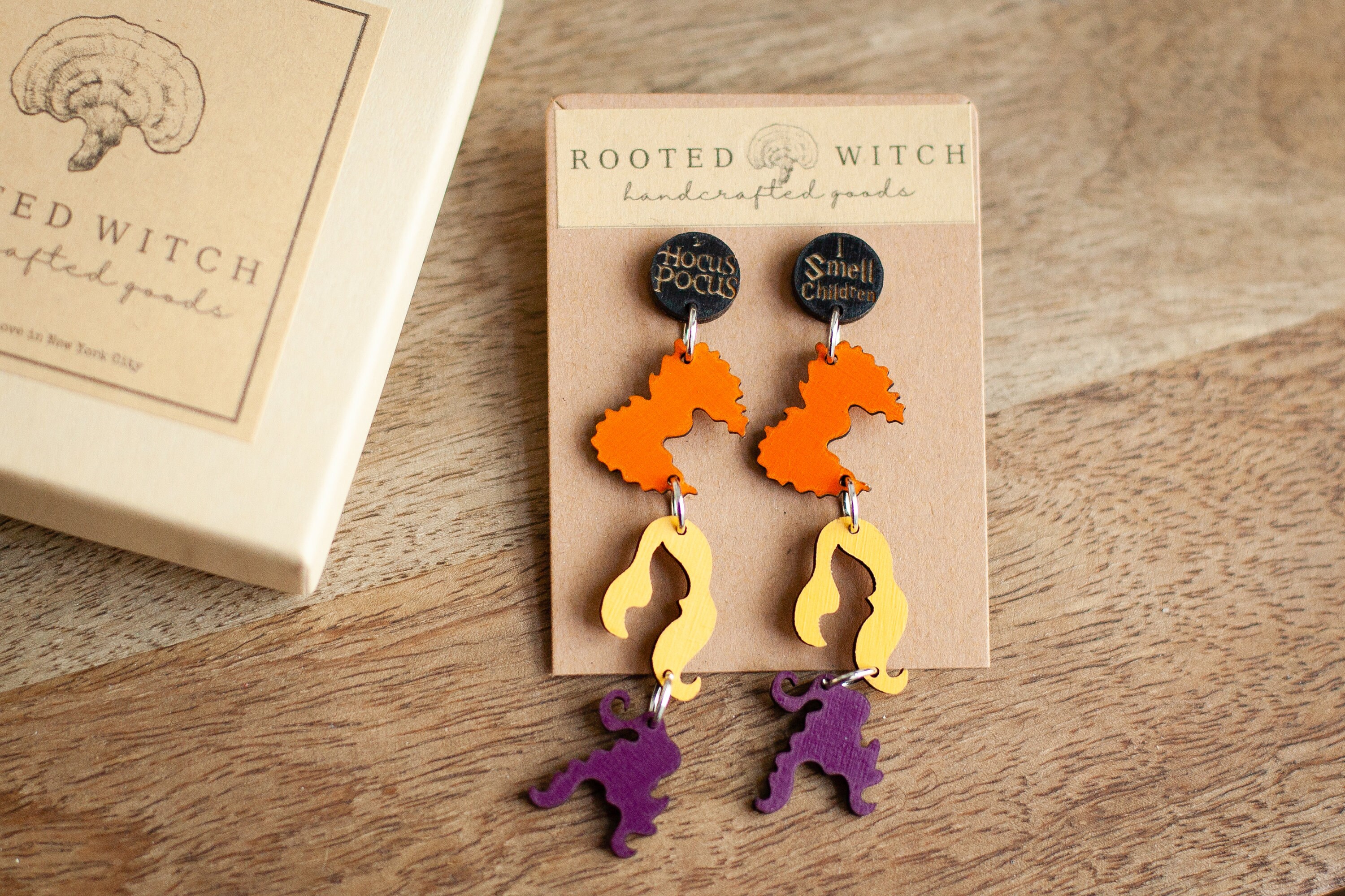Hocus Pocus Sanderson Sisters Earrings Halloween Witch Etsy