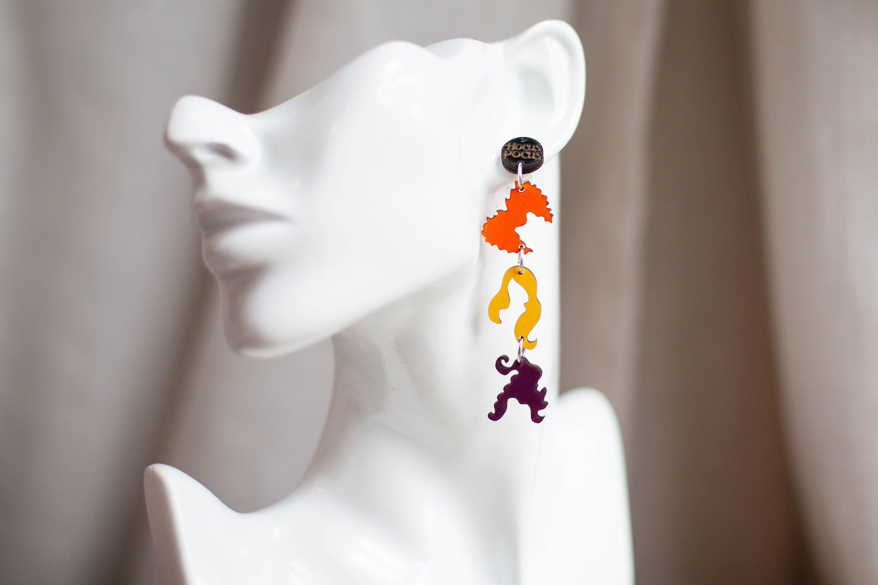 Hocus Pocus Sanderson Sisters Earrings Halloween Witch Etsy