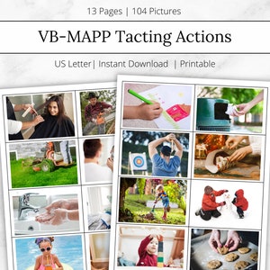 VB-MAPP Tacting Actions, ABA Materialien & Karteikarten, Druckbare Karteikarten, Datensammlung, Verb Noun Bilder, aba Ressourcen, aba Takt