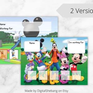 Mickey Mouse Token Board, Positive Reinforcement Chart (printable) - Etsy