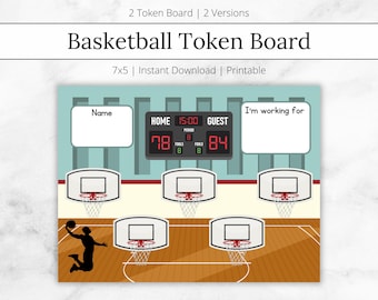 Tokenbord basketbal: grafiek ABA-gedrag in de klas (pdf)