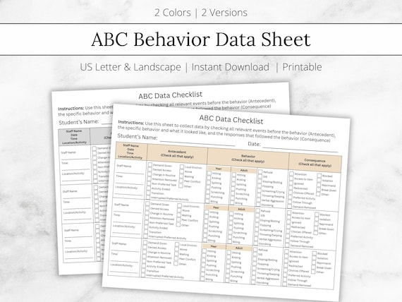 Abc Data Chart Example