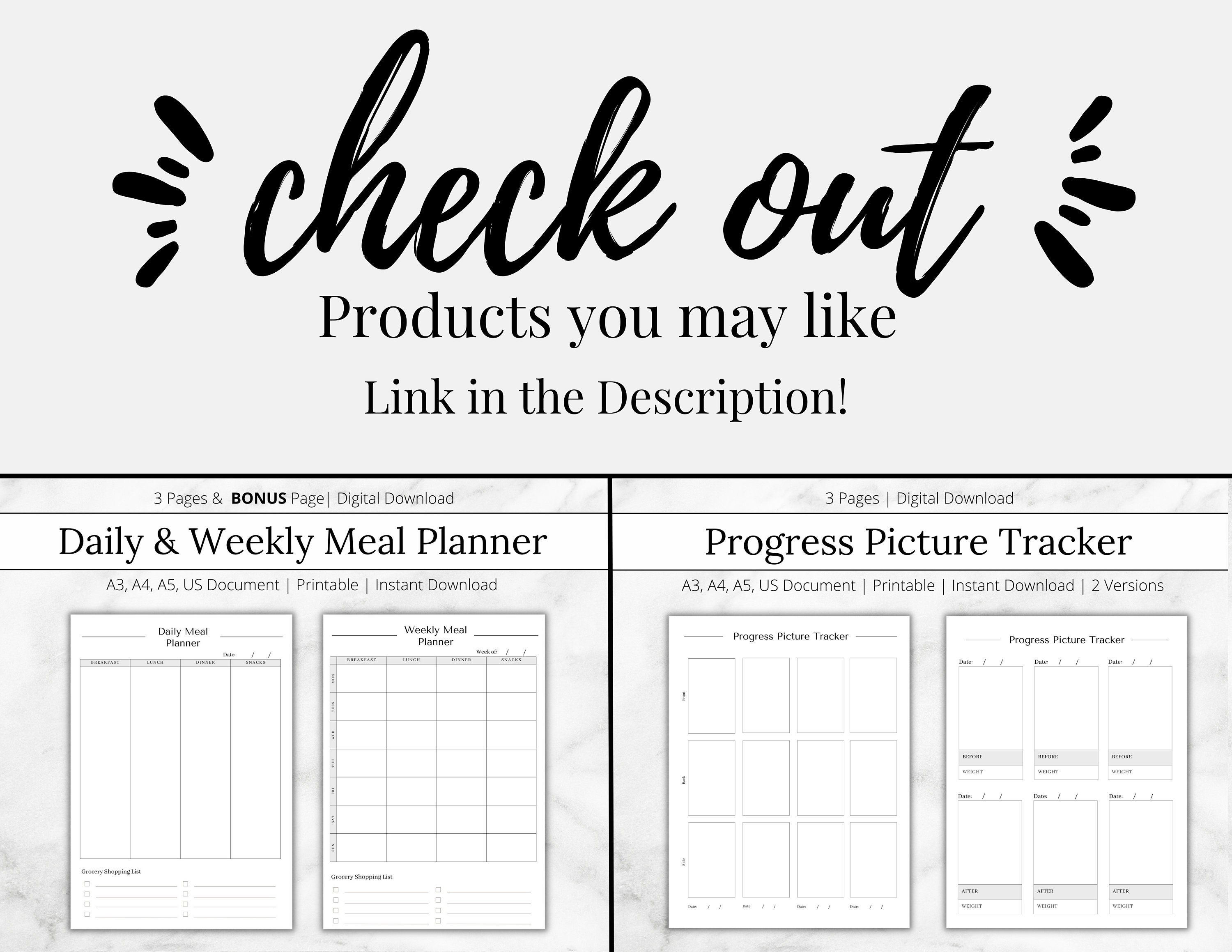 Daily & Weekly Macro Tracker, Meal Tracker, Meal Planner, Nutrition
