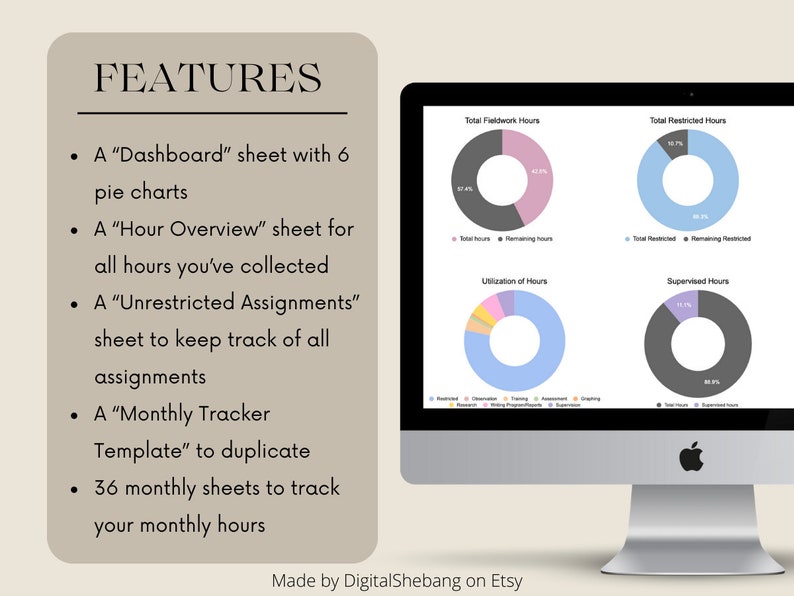 BCBA Supervised Fieldwork Tracker, Google Sheets Template (2027 ...