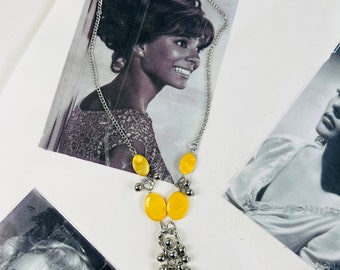 Paparazzi Y Yellow Necklace/retro jewelry/accessories tear drop/gift