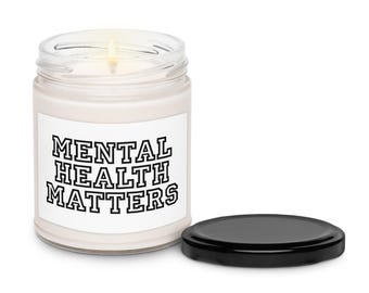 Mental Health Matters – Calming Scented Soy Candle
