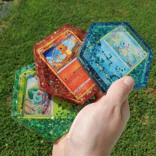 Custom Pokmon Epoxy Resin Coasters - Etsy Custom Pokmon Epoxy Resin Coasters - Etsy