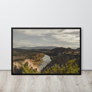 Big Bend National Park Reiseplakat - Wandkunst - Rio Grande Fluss - Texas - Wohnkultur - Foto