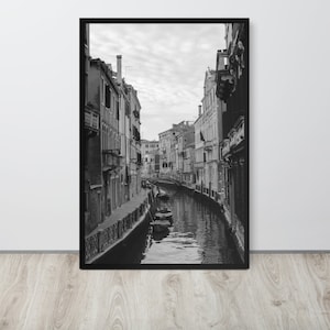 Venice Travel Poster Wall Art Italy Hanging Home Décor Gift Photo, Framed Or Print Only