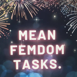 Femdom Onlyfans meinen Domina Aufgaben. Demütigende Domina-Ideen. Nur für Fans der Domina. Geeignet für alle Erwachsenen-Websites. Mittlere Aufgaben für Männer.