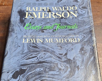 Ralph Waldo Emerson Essays and Journals Selected by Lewis Mumford 1968
