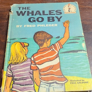 The Whales Go By von Fred Phleger Ein Dr. Seuss Anfängerbuch 1959 Erste Ausgabe