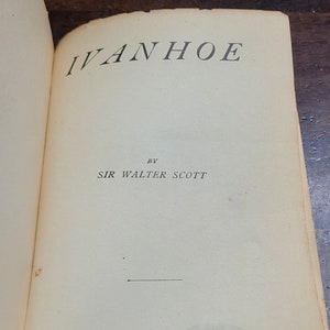 Ivanhoe by Sir Walter Scott Circa 1887