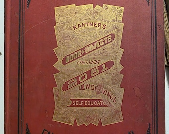New Edition Kantiner's Book of Objects Containing 2051 Engravings, English and German 1893