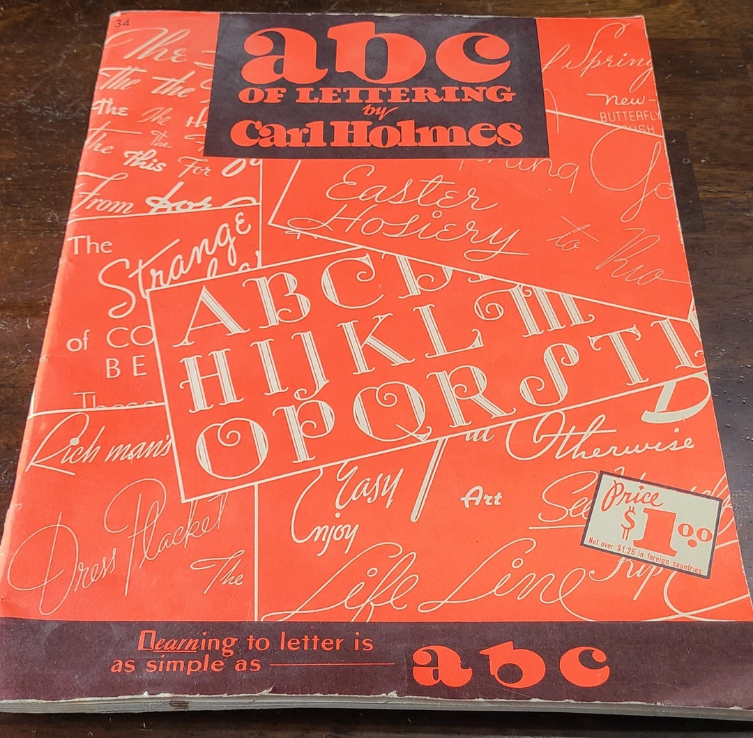 ABC of Lettering by Carl Holmes Circa 1950's - Etsy UK