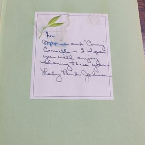 A White House Dinner by Lady Bird Johnson Signed 1970 First Edition