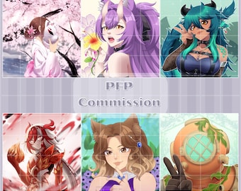Custom Anime PFP Art Commission | Personalized Icon (Digital)