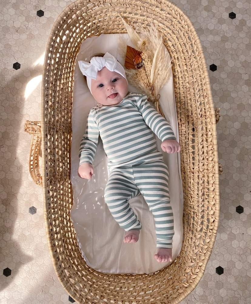 Gender Neutral Baby Clothes Sage Lounge Set Newborn Baby Outfit — free download