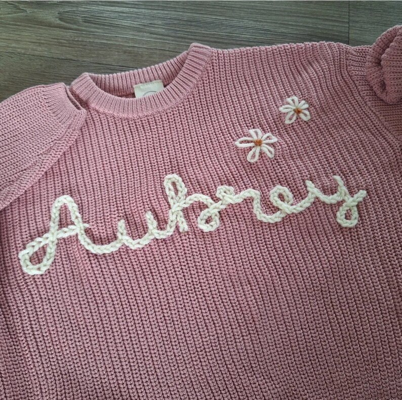 Cute Custom Baby Sweaters: Personalize Their Name with Stunning Embroidery image 7