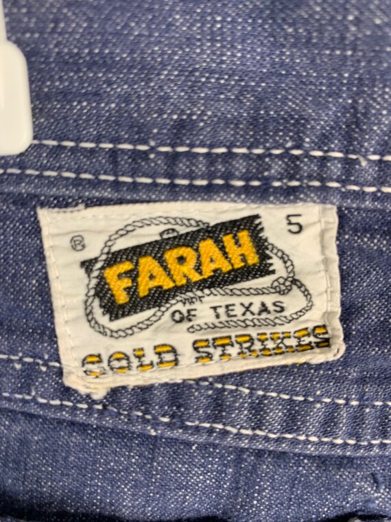 1950’s Farah of Texas Gold Strikes Half Selvedge … - image 7
