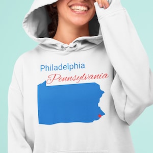 Philadelphia PA Unisex Heavy Blend Hooded Hoodie Pullover Sweatshirt
