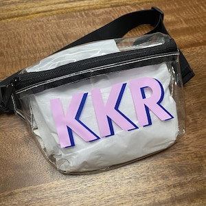 Marsupio Trasparente Banana - Borsa Stadium Approved 12x12x6 Pollici | Per Concerti E Festival