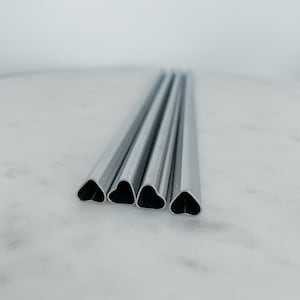 Stainless Steal Heart Straw | Straw for Glass Cans | Straw for Glass Beer Cups