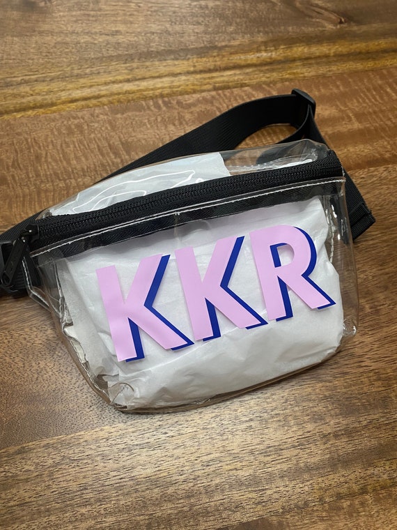Personalized Clear Fanny Pack: Water Resistant Concert Bag