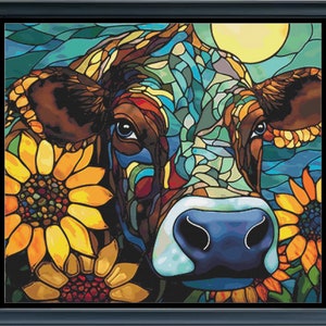 Cow Counted Cross Stitch Pattern ** Digital | Pattern **