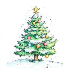 Paquete de imágenes prediseñadas navideñas, arte mural, acuarela imprimible, JPG de alta calidad, manualidades de papel, diario basura, invitaciones, boda, tarjeta, PNG