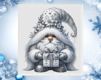 Gnome Counted Cross Stitch Pattern | Cross Stitch Chart | Instant Download | PDF | Modern