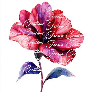 10 bundle di clipart di fiori, arte murale, acquerello stampabile, JPG di alta qualità, artigianato di carta, diario di spazzatura, invito, matrimonio, biglietto, PNG