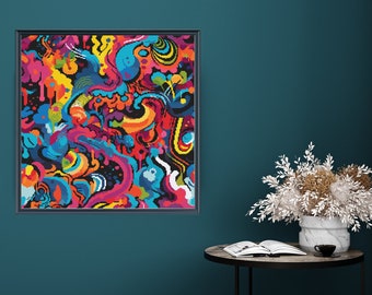 Graffiti Counted Cross Stitch Pattern ** Digital | Printable **