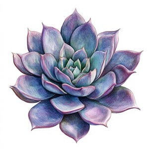 Paquete de 10 imágenes prediseñadas de suculentas, arte mural, acuarela imprimible, JPG PNG de alta calidad, manualidades de papel, diario basura, invitaciones, bodas