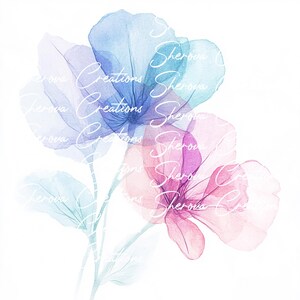 10 bundle di clipart di fiori, arte murale, acquerello stampabile, JPG di alta qualità, artigianato di carta, diario di spazzatura, invito, matrimonio, biglietto, PNG