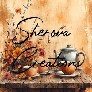 Paquete de 10 cuadernos de papel con forma de taza de té, arte mural, acuarela imprimible, JPG de alta calidad, manualidades de papel, imágenes prediseñadas, invitaciones, bodas, tarjetas, PNG