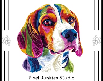 Beagle Clipart Bundle: Animal Graphics (JPG, PNG). Personal Use. Commercial Use.