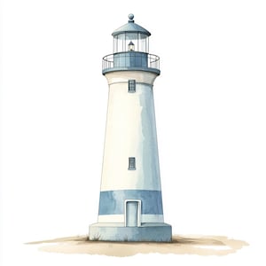 Pacchetto Clipart Faro, Arte da Parete, Acquerello Stampabile, JPG PNG di Alta Qualità, Artigianato di Carta, Diario di Scarto, Invito, Matrimonio, Biglietto