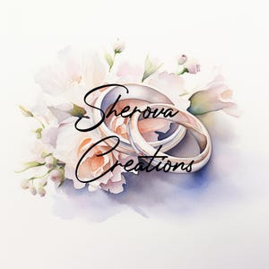 Paquete de 10 imágenes prediseñadas de boda con motivos florales, arte mural, acuarela imprimible, JPG de alta calidad, manualidades de papel, diario basura, invitaciones, boda, tarjeta