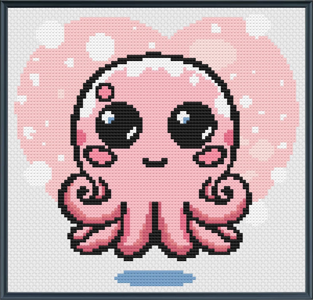 Adorable Baby Octopus Cross Stitch Pattern Perfect for Nursery Decor