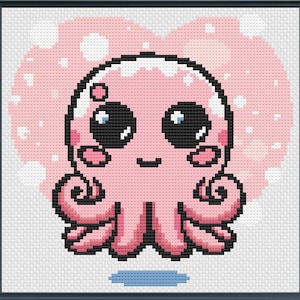 Baby Octopus Cross Stitch Pattern: Nursery Decor (PDF Pattern)