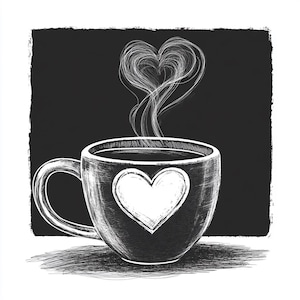Paquete de 10 tazas de café Cottagecore de acuarela de alta calidad, imagen imprimible de té para diario basura, descarga instantánea de bebida caliente con gráficos JPG y PNG.