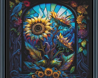 Sunflower Counted Cross Stitch Pattern ** Digital | Printable **