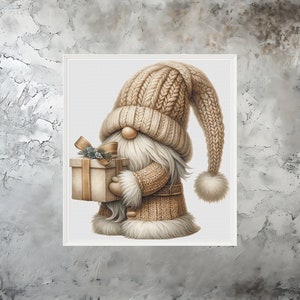Gnome Cross Stitch Pattern: Whimsical Fantasy Design (PDF Download)