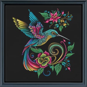 Exotic Bird Cross Stitch Pattern | 7 Sizes | Counted Cross Stitch | Full Coverage | Pattern Keeper | PDF | Digital | #379