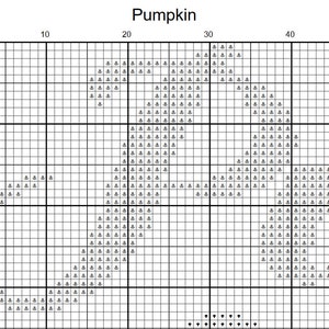 Pumpkin Counted Cross Stitch Pattern **digital | Printable ** - Etsy